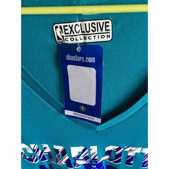 NWT, Charlotte Hornets NBA, Womens Shirt, Size XL, Majestic Brand - Picture 4 of 6
